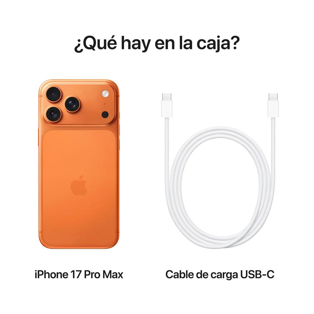 iPhone 17 Pro Max 256GB Naranja – Innovación sin Límites