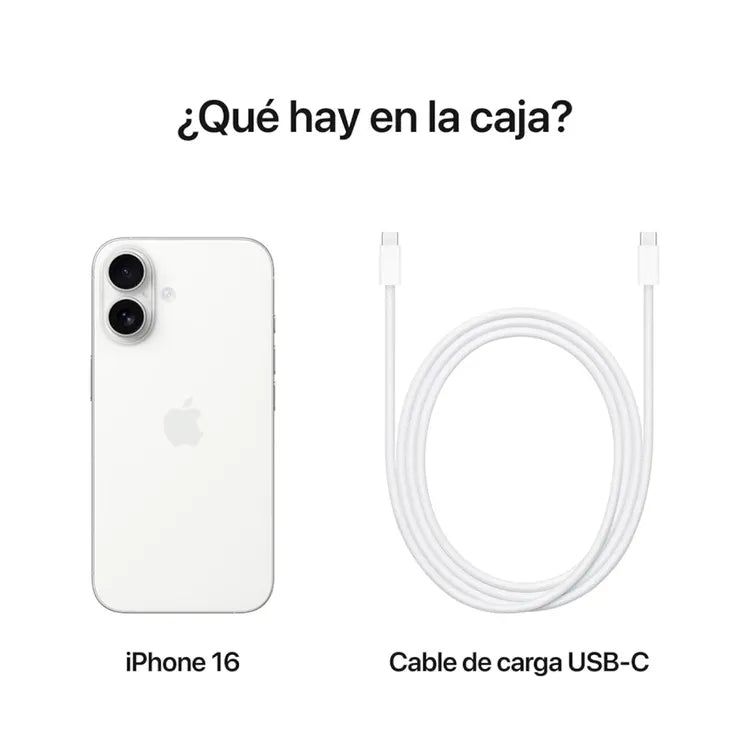 iPhone 16 128GB – Blanco, Potencia, Rendimiento y Estilo