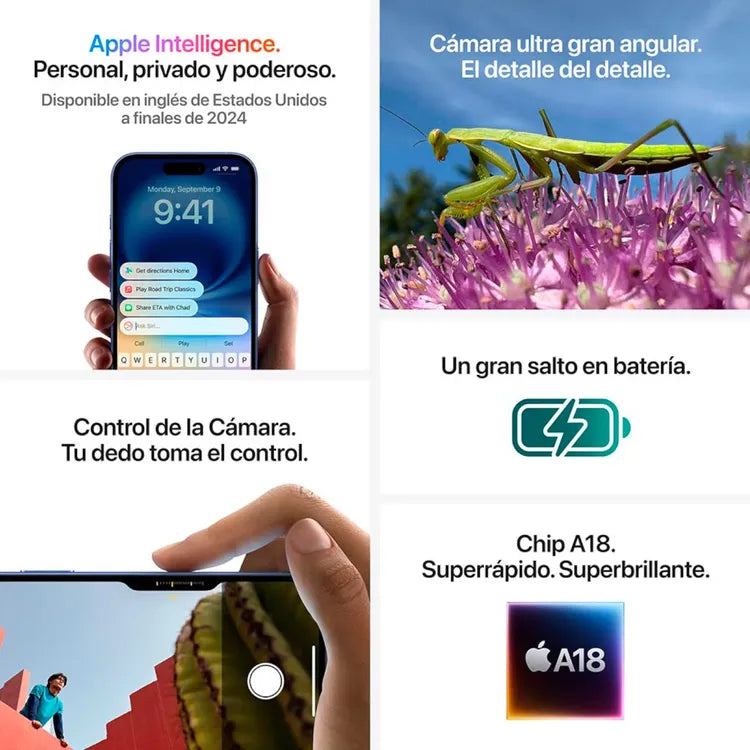 iPhone 16 128GB – Blanco, Potencia, Rendimiento y Estilo