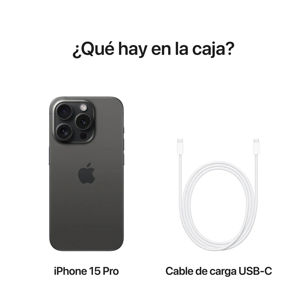 iPhone 15 Pro 256 GB Negro – Modelo de Exhibición Premium