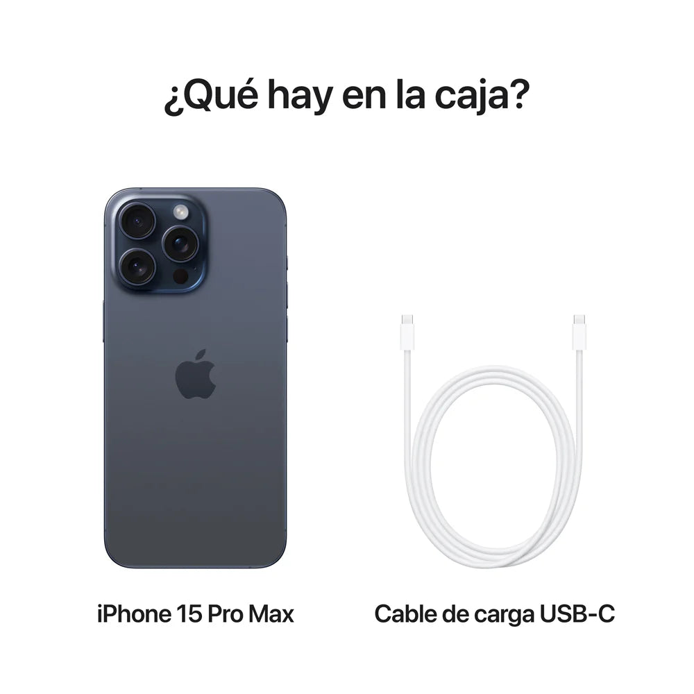 iPhone 15 Pro Max 256GB Azul CPO – Poder y Estilo Certificado