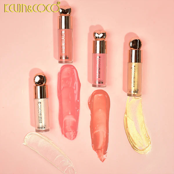 Set Rubor Iluminador y Brocha 3 en 1 Maquillaje Glow