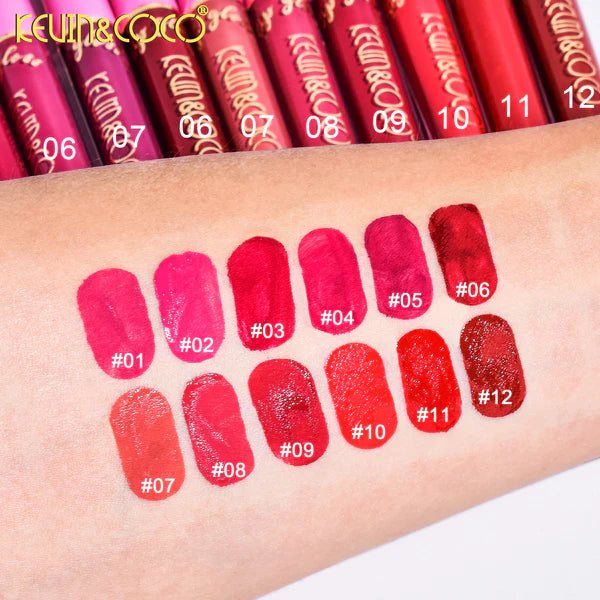 Labial Líquido – Kit x6 Tonos Intensos y Versátiles