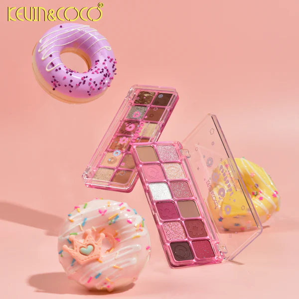 Paleta de Sombras 12 Tonos – Colores Intensos y Duraderos