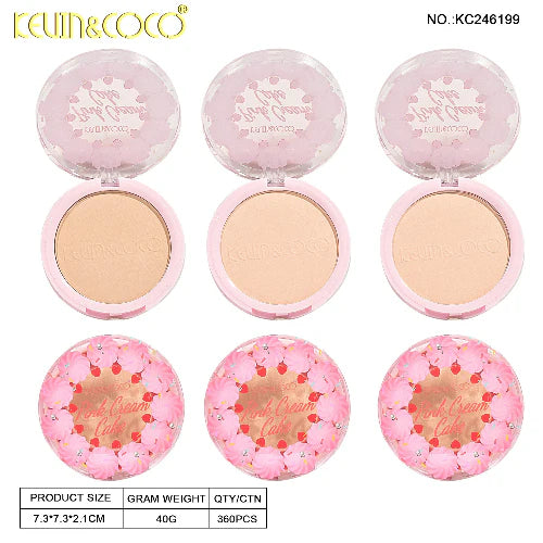 Polvo Compacto 3 Tonos Acabado Natural Profesional