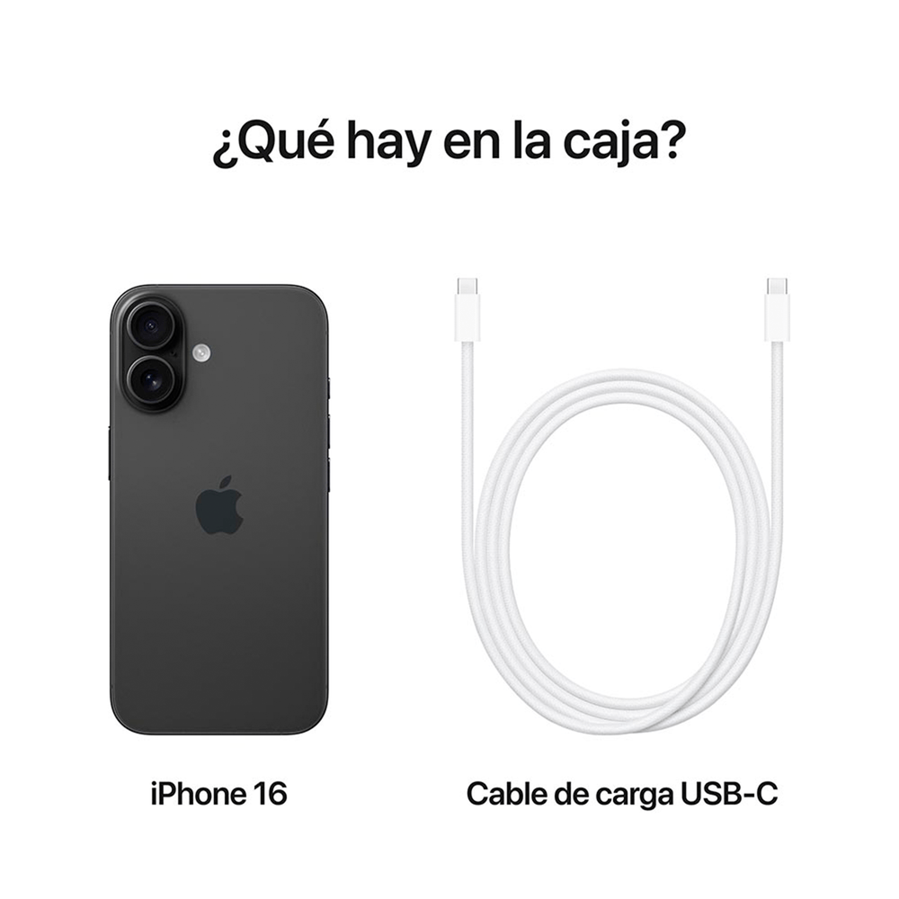 iPhone 16 256GB Negro – Potencia, Estilo y Rendimiento Total