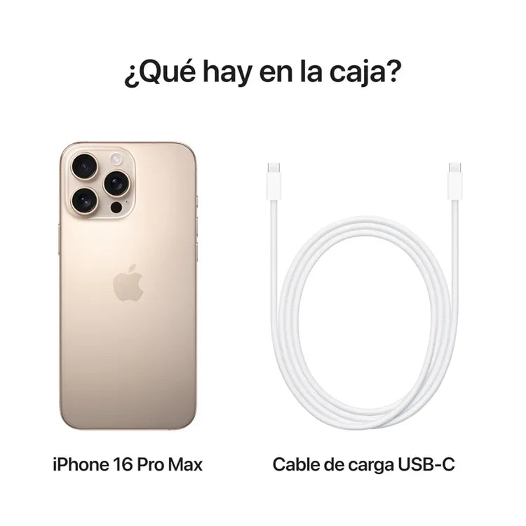 iPhone 16 Pro Max 256GB Dorado – Pantalla OLED Pro