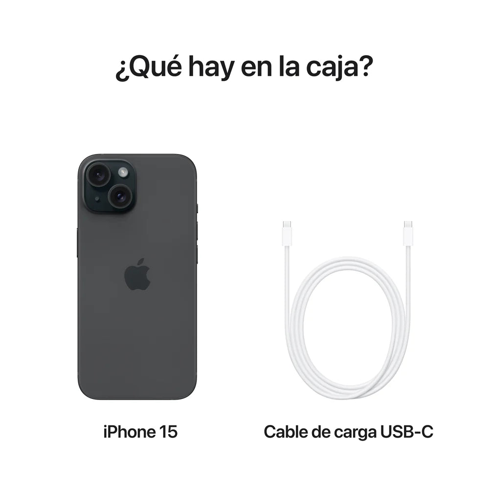 iPhone 15 128GB – Color Negro | Nuevo – Sellado