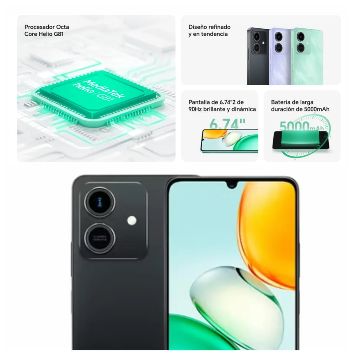 HONOR Play 10 64GB 3GB RAM Dual SIM – Rendimiento y autonomía para tu día a día