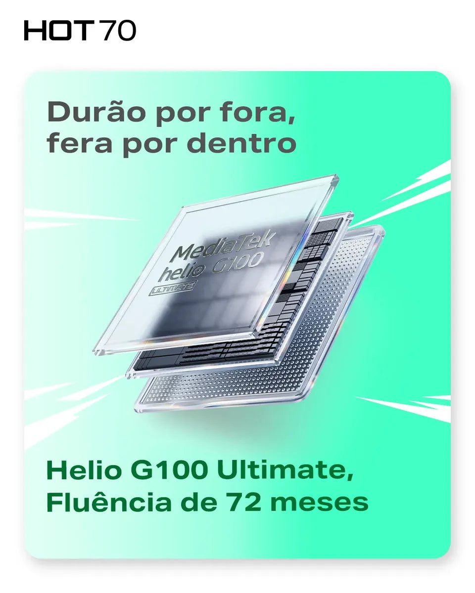 Infinix Hot 70 256GB 4GB RAM – Potencia, batería y almacenamiento para tu día a día
