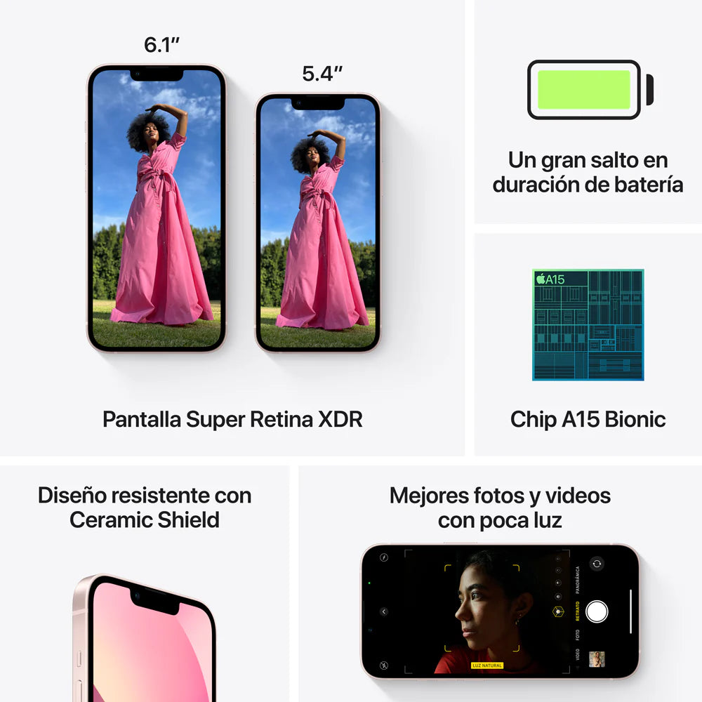 iPhone 13 256GB – Rosado – Modelo de Exhibición Premium