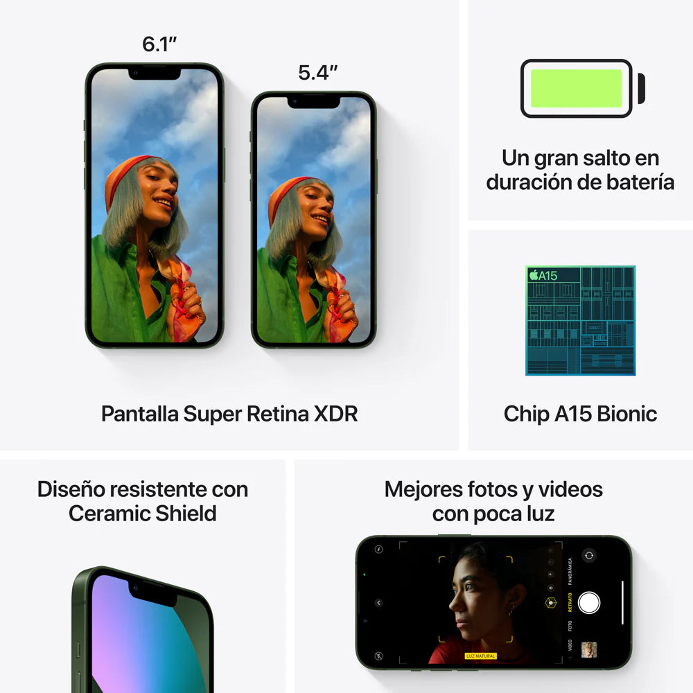 iPhone 13 128GB – Verde – Modelo de Exhibición Premium