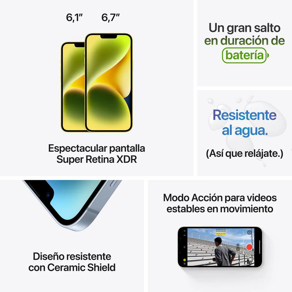 iPhone 14 256GB Amarillo – Brillo, Potencia y Estilo