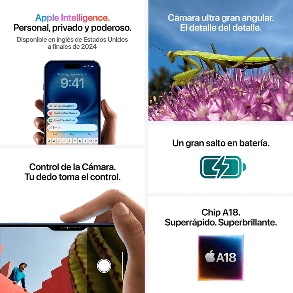 iPhone 16 256GB Negro – Potencia, Estilo y Rendimiento Total