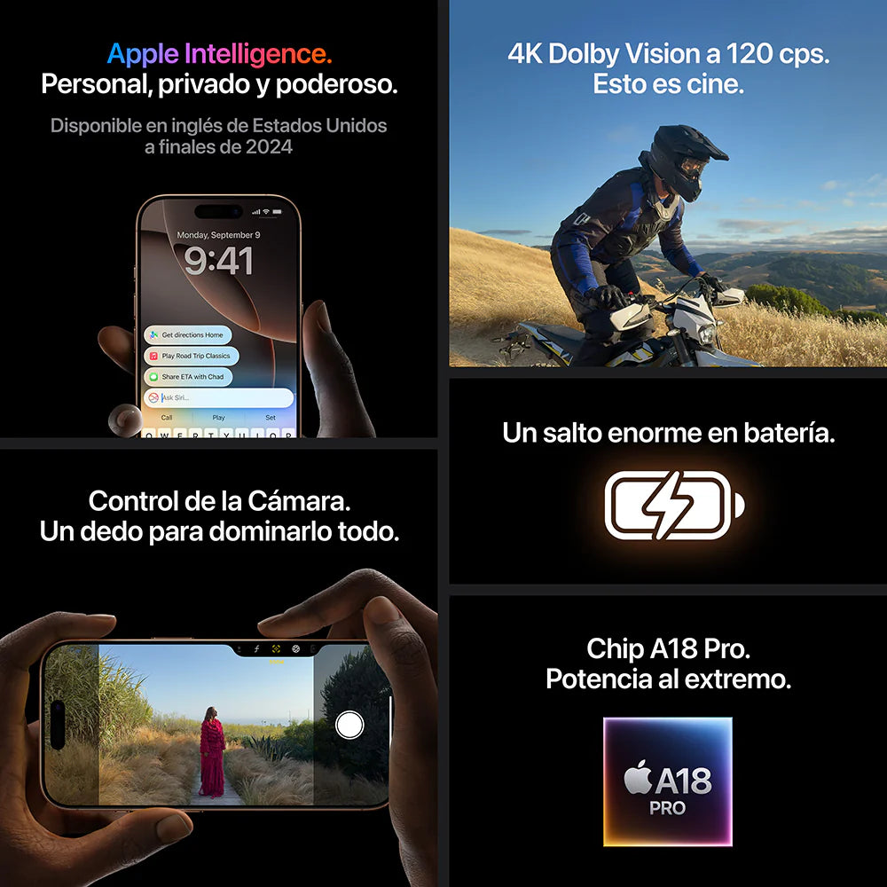 iPhone 16 Pro 256GB – Dorado | Modelo de Exhibición Premium