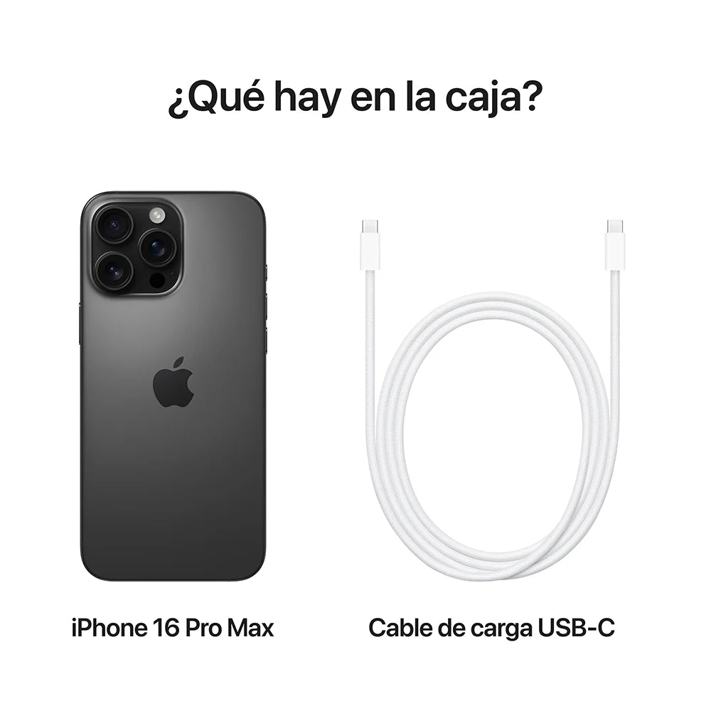 iPhone 16 Pro Max 256GB Negro – Potencia Profesional y Diseño en Titanio