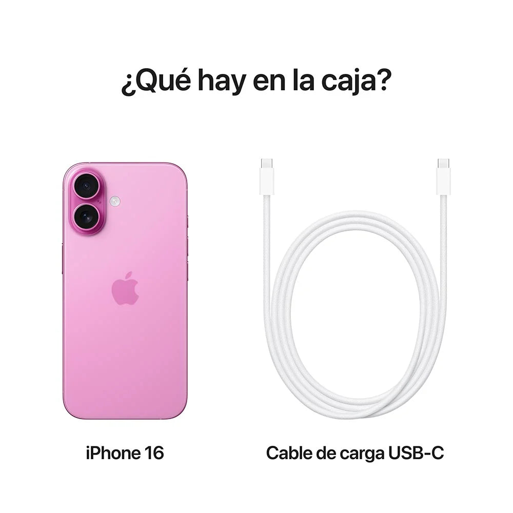 iPhone 16 128GB Rosado – Nuevo · Rendimiento Total