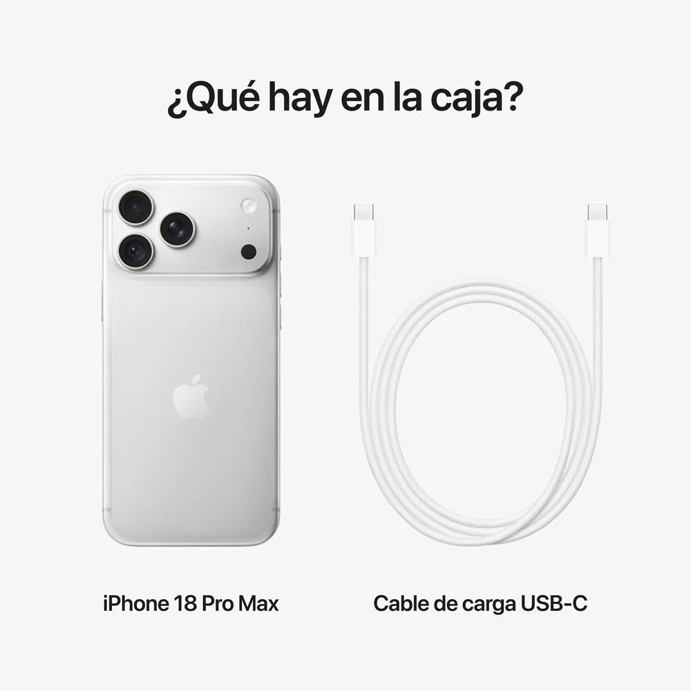 iPhone 18 Pro Max 256GB Plata — Nuevo Sellado