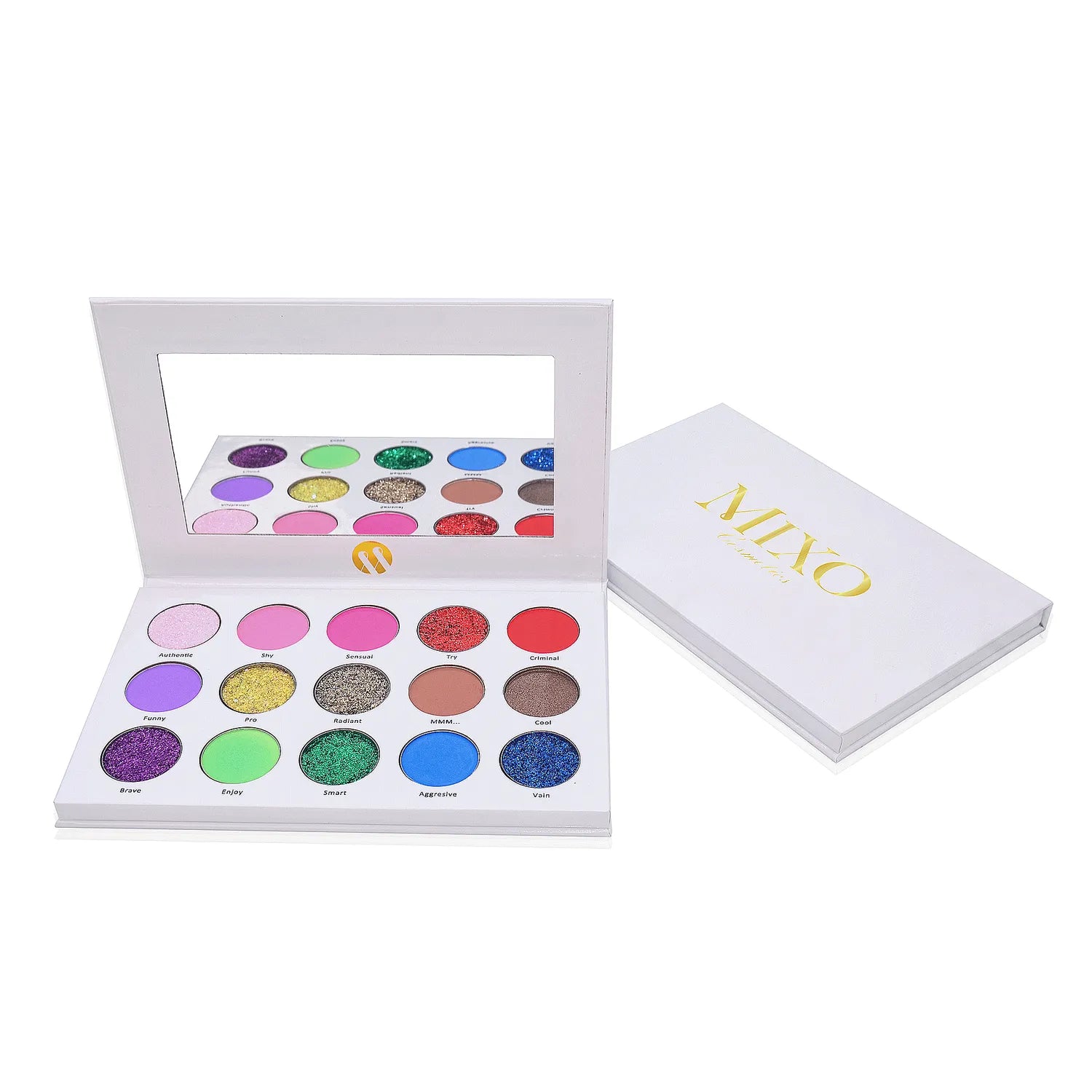 Paleta de Sombras MIXO – 15 Colores Vibrantes y Versátiles